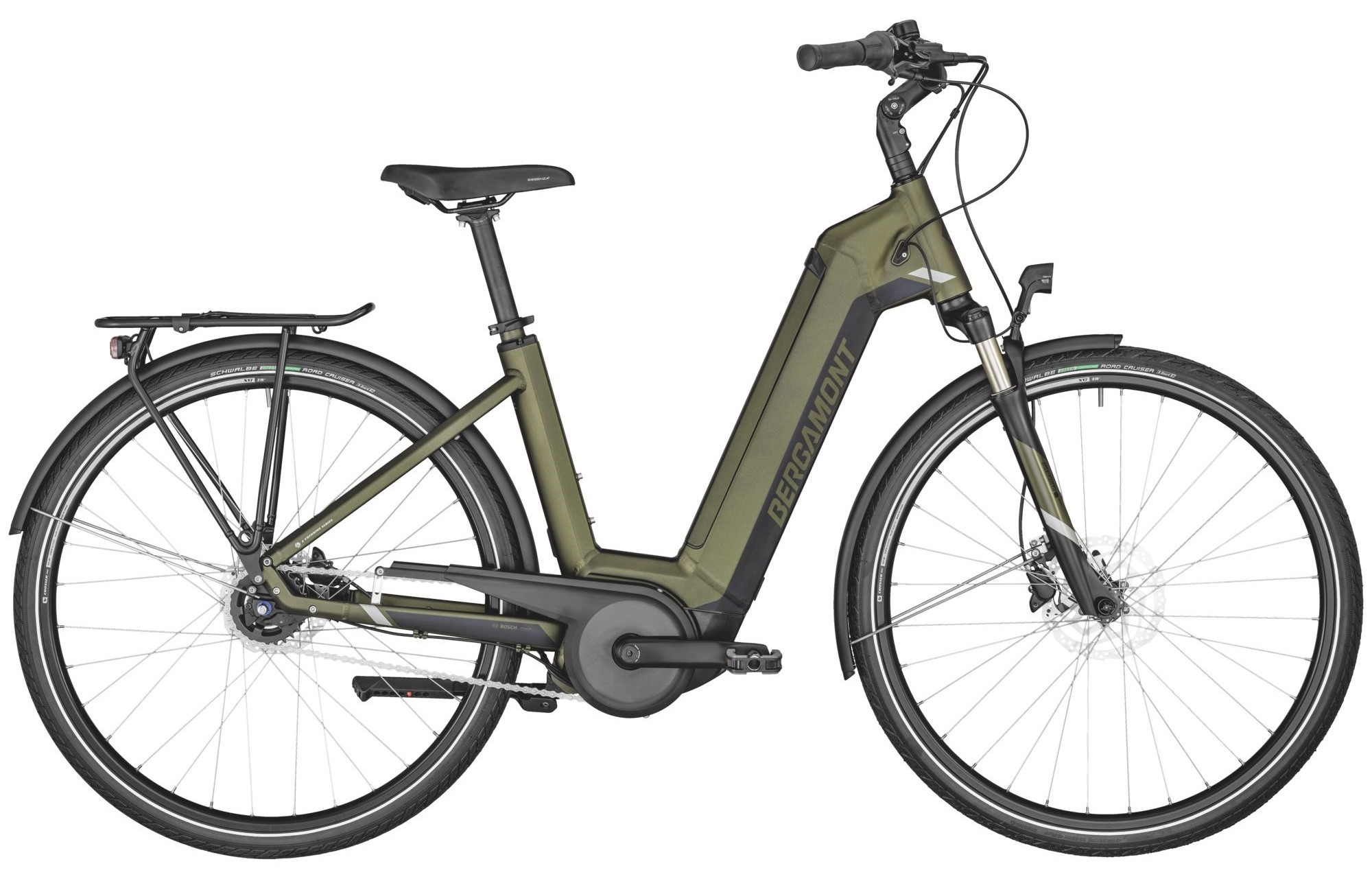 Vélo E-Horizon N5e FH 500 Wave Vert olive