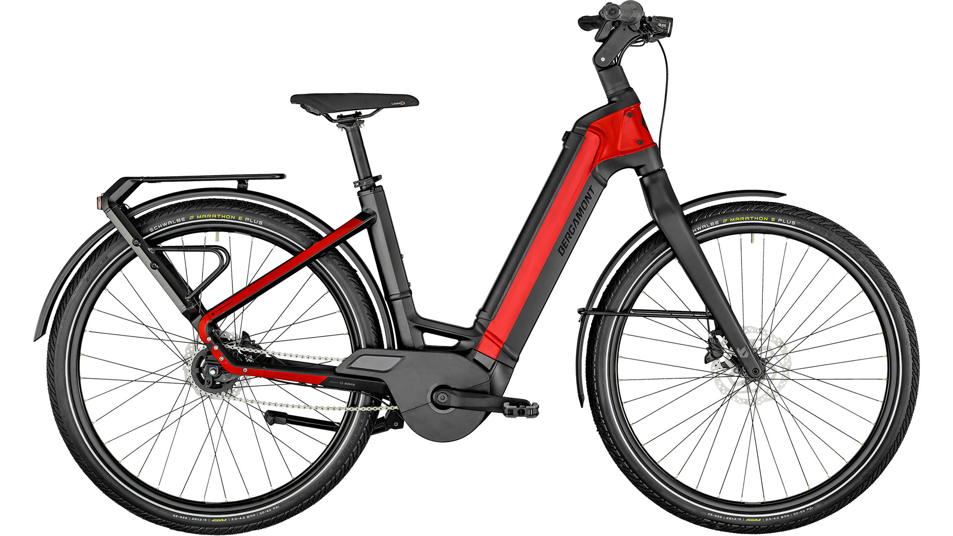 Vélo E-Ville Expert Rigid Rouge