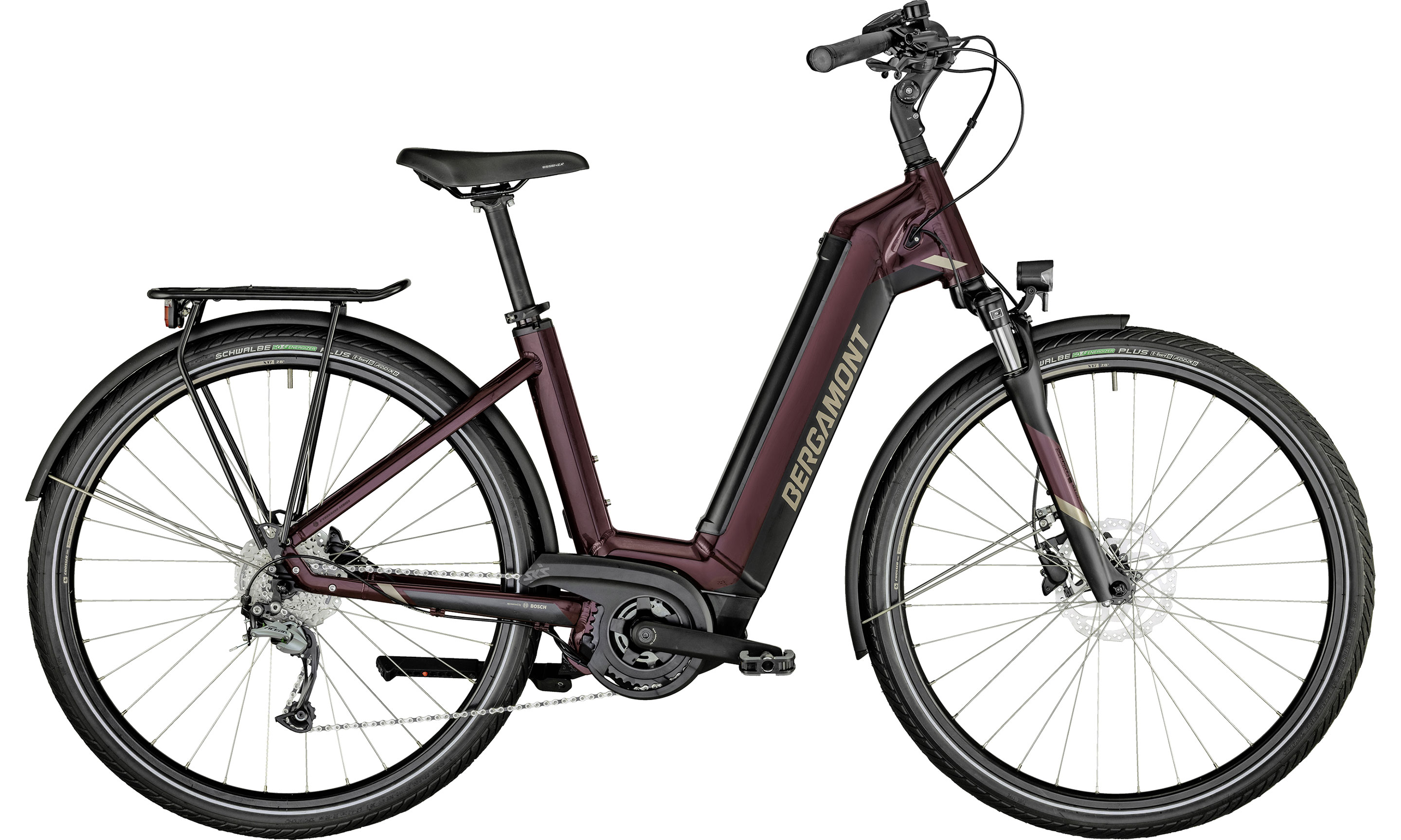 Vélo E-Horizon Tour 400 Wave Rouge aubergine